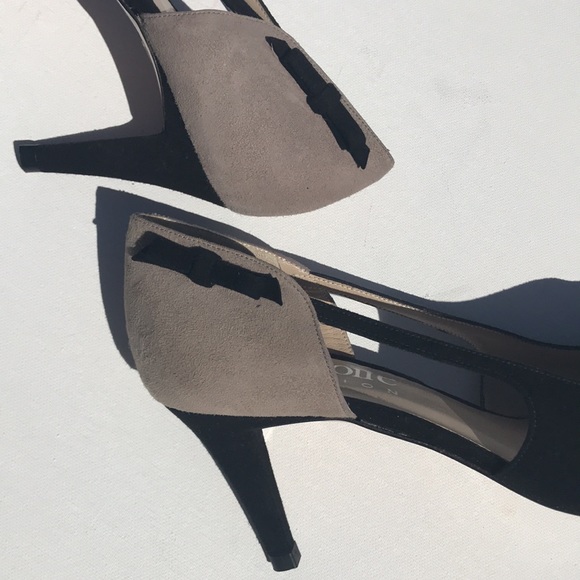 Accessoire Diffusion Suede Black and Grey Pumps - Picture 7 of 7